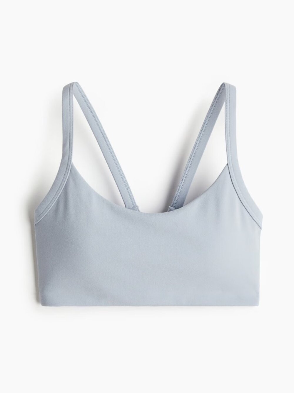 (NWT) H&M - light blue medium support sports bra with SoftMove (XL)